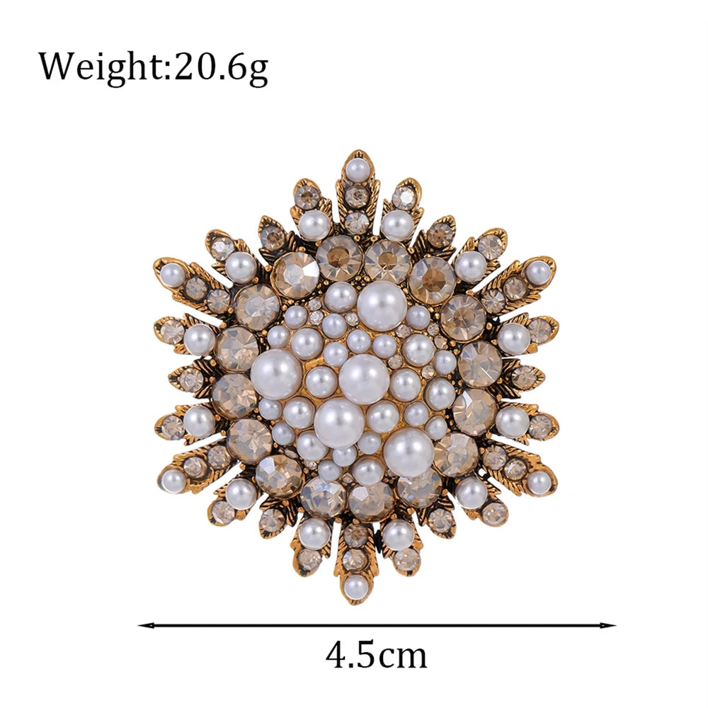 Fashion Imitation Pearl Luxury Brooches for Girls Sweet Elegant Graceful Pins Jewelry for Women Ladies Accessories New Design