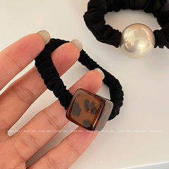 Classic High Elastic Elegant Simple Scunchies for Girls Fashion Minimalistic Stylish Hair Ties for Women Ladies Hair Accessories