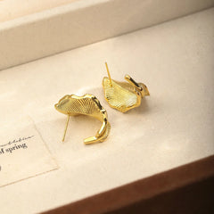 Women Gold Shape Copper S925 Silver Earring Elegant Fashion Trendy Low MOQ Factory Price in Stock Bulk Jewelry for Female Causal
