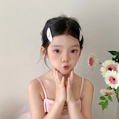 Girly Aesthetic Small Cat Bowknot Snap Clips Sweet Cute Pink Fashion Wholesale in Stock Hairpins Accessories for Children Kids