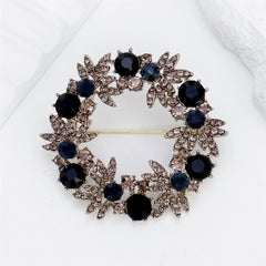 Fashionable Dinty Luxury Glitter Sparkling Brooches for Girls Rhinestone Sweet Elegant Pins Jewelry for Women Ladies Accessories