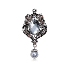 Fashion Luxury Glitter Sparing Glitter Brooches for Girls Vintage Retro Charms Dainty Pins Jewelry for Women Ladies Accessories