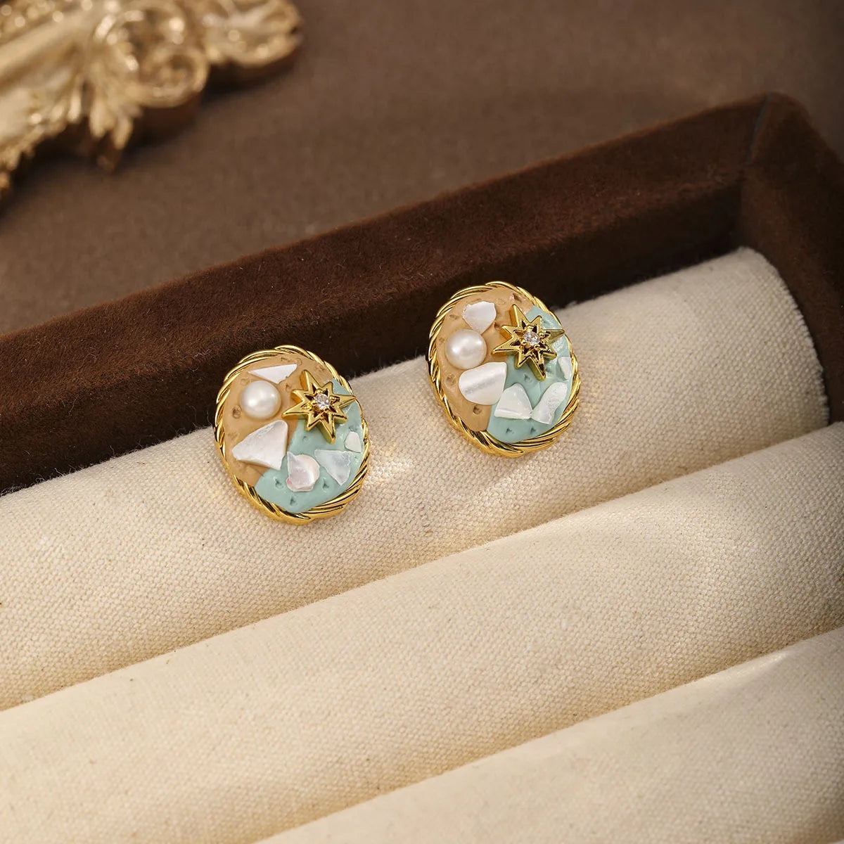 Fashion Sweet Boho Trendy Pearl Stud Earrings for Girls Beach Jewelry for Women Ladies Wholesale China Manufacturer Low MOQ