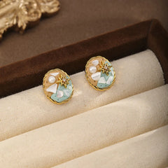 Fashion Sweet Boho Trendy Pearl Stud Earrings for Girls Beach Jewelry for Women Ladies Wholesale China Manufacturer Low MOQ