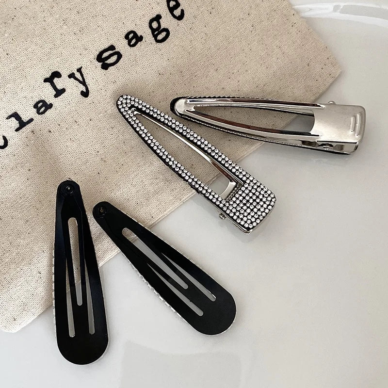 Female Hot Sale Rhinestone Small Alligator Clip Fashion Chic Sparking Glitter Customized Bulk Order in Stock Hair Clip Accessory