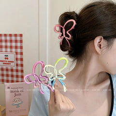 Candy Color Fashion Cute Sweet Hair Claw Clips for Girls Butterfly Kawaii Haarspange Clutch for Women Ladies Hair Accessories