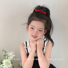 Fashion Trendy Dot Bowknot Solid Color Head Band for Baby Girls Large Exaggerated Cute Hair Band Hair Accessories in Stock