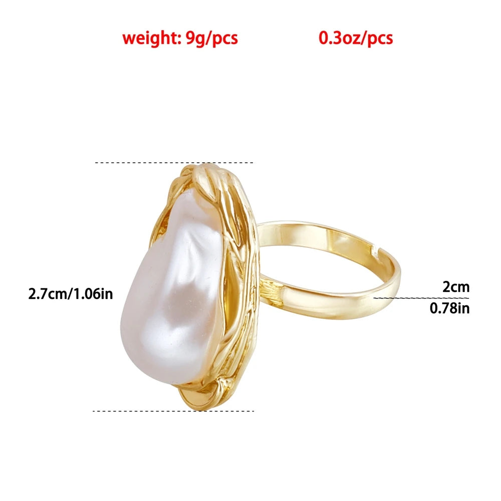 Fashion Baroque Simple Trendy Rings for Girls Sweet Elegant Jewelry for Women Ladies Accessories Chinese Supplier Wholesale