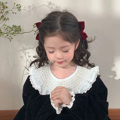 Kids 2025 Hot Sale Solid Color Bowknot Alligator Clips Fashion Elegant Wholesale in Stock Hairpins Accessories for Children Use