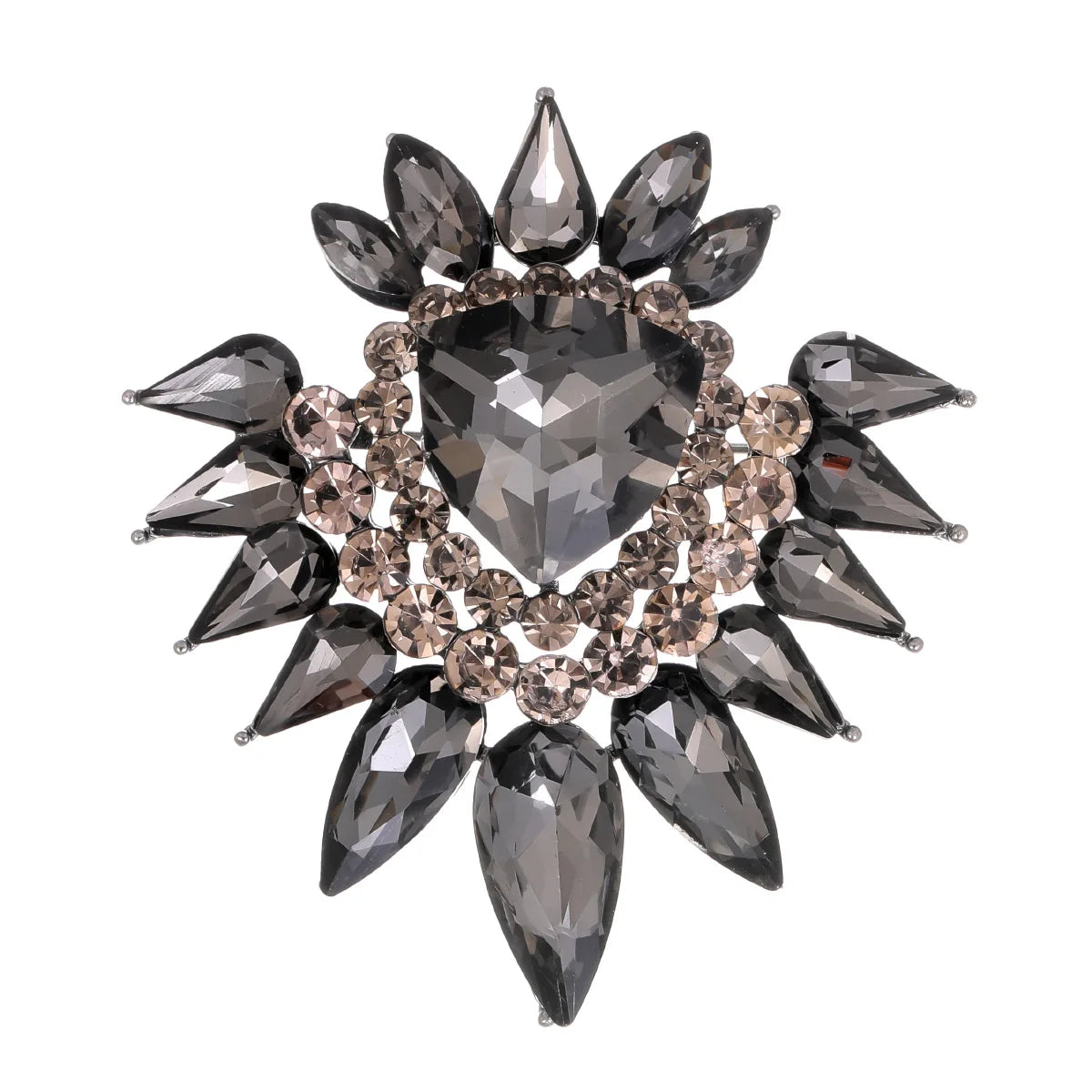 Fashion Glitter Rhinestone Sparking Brooches for Girls Sweet Elegant Charms Pins Jewelry for Women Ladies Accessories Hot Sale