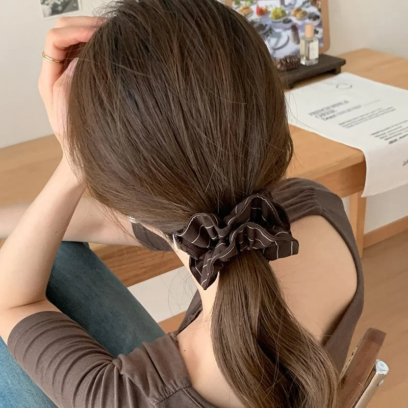 Fashion Simple Solid Color Scrunchies for Girls Elegant Graceful Hair Ties for Women Ladies Hair Accessories Chinese Supplier