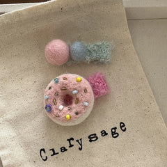 Fashion Sweet Cute Candy Doughnut Hair Clips for Baby Girls Kawaii Trendy Alligators for Children Kids Hair Accessories in Stock