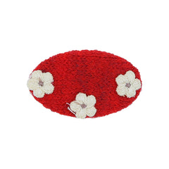 Fashion Cute Sweet Flowers Plaid Hair Clips for Baby Girls Lace Snap Clips Plush for Kids Children Hair Accessories in Stock