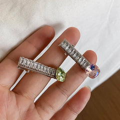 Glitter Fashion Sweet Hair Clips for Girls Trendy Stylish Chic Lustrous Alligator Haarspange for Women Ladies Hair Accessories