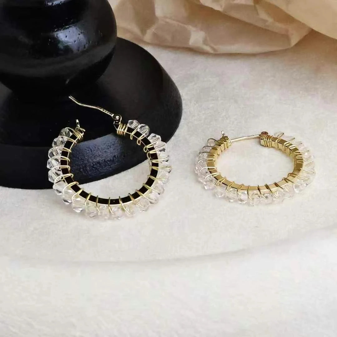 Fashion Trendy Simple Stylish Elegant Hoop Earrings for Girls Cute Sweet Glamorous Jewelry for Women Ladies Accessories Chic