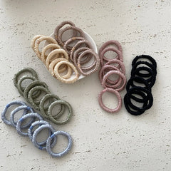 Elegant Minimalistic Solid Color Scrunchies High Elastic Hair Ties for Girls and Women Simple Fashion Hair Accessories