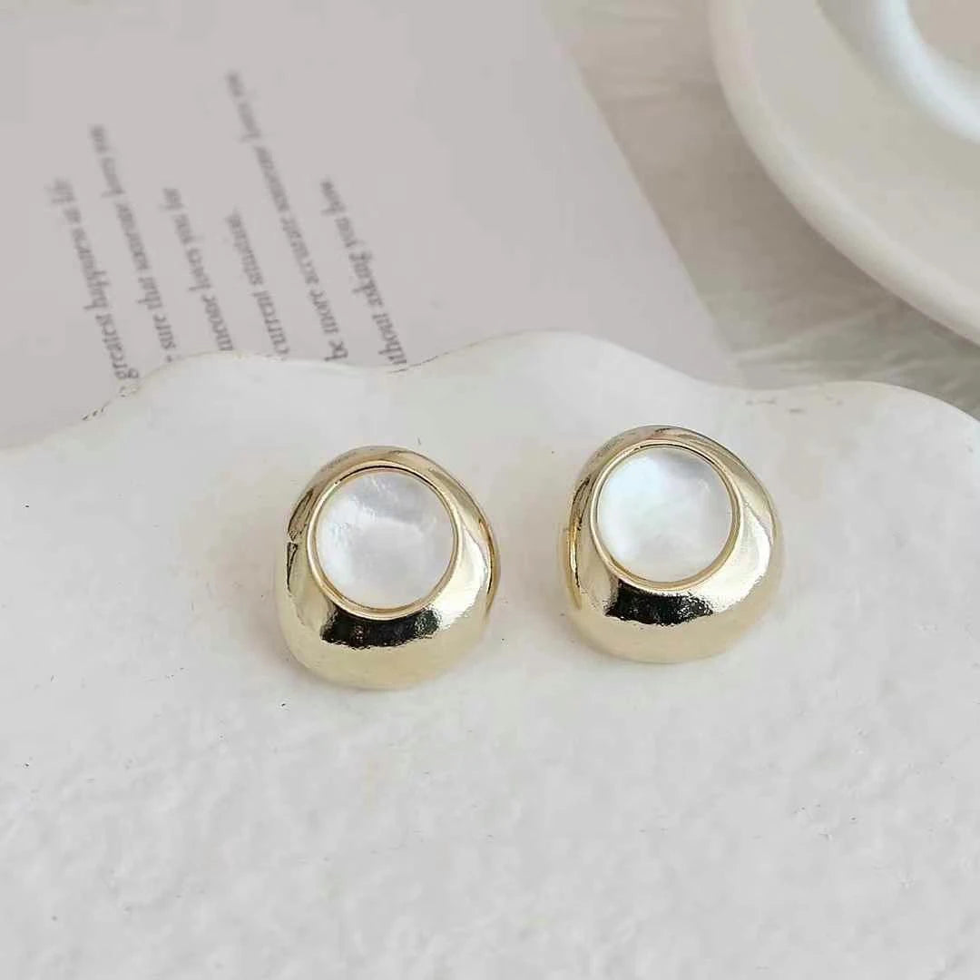 Female Irregular Shape Simple Mini Small Stud Earring Elegant Graceful Fashion Chic Wholesale Jewelry Accessory for Women Daily