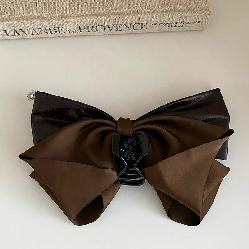 Fashion Elegant French Style Bowknot Hair Claw Clips for Girls Graceful Stylish Hair Accessories in Stock Chinese Supplier