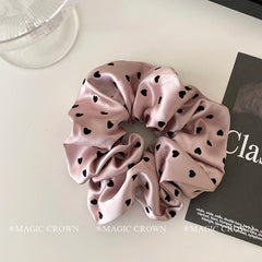 Dot Elegant Trendy Minimalistic Vintage Hair Ties Women's Sweet Elastic Scrunchies for Daily Use Fashion Accessory in Stock
