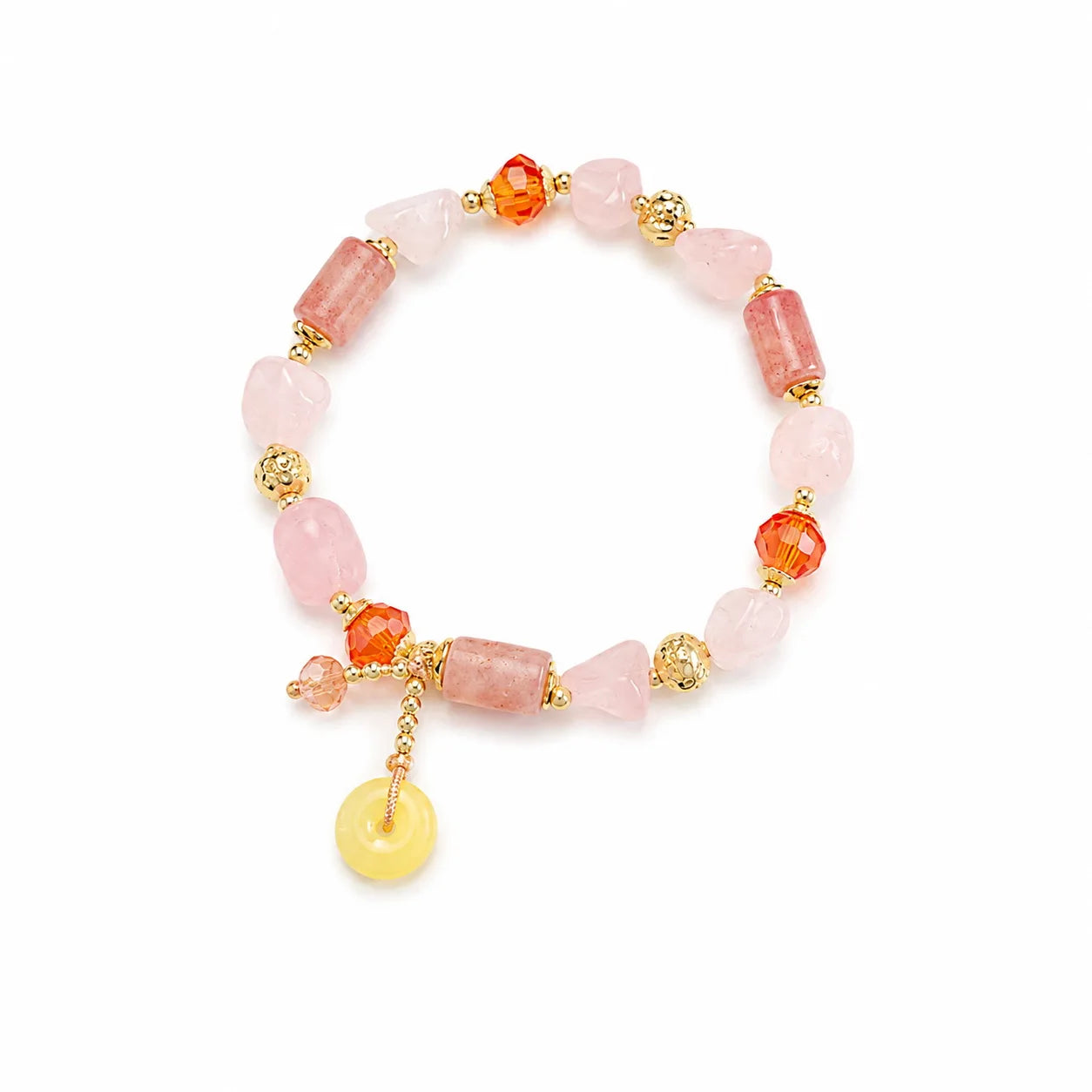 Female Sweet Fashion Beads Crystal Glaze Bracelet Factory Price Low MOQ in Stock Trendy Jewelry for Women Daily Causal Party Use