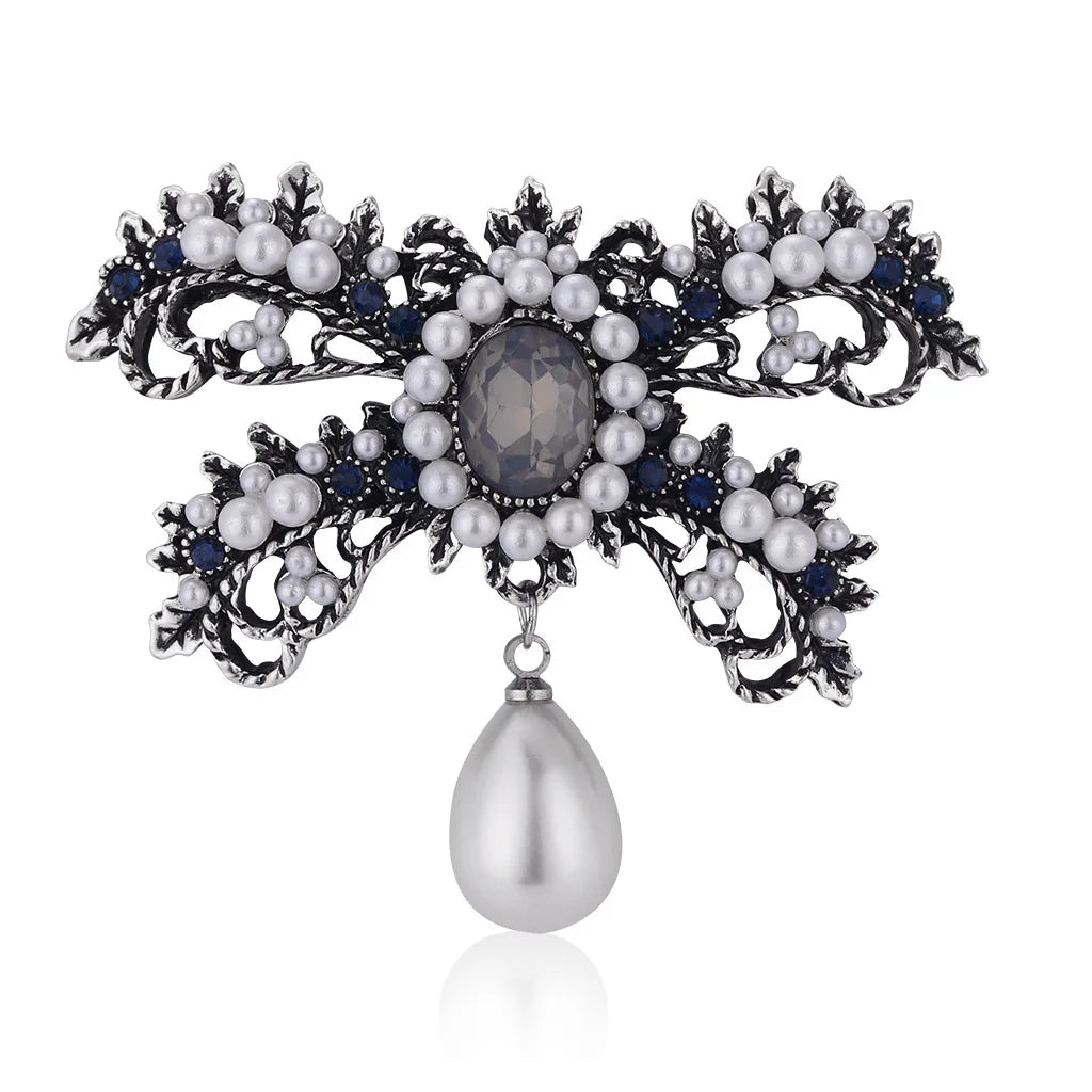 Fashion Bowknot Butterfly Luxury Vintage Retro French Style Brooches for Girls Elegant Pins Jewelry for Women Ladies Accessories