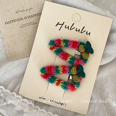 Fashion Cute Sweet Cherry Hair Clips for Baby Girls Elegant Kawaii Plush Snap Clips for Kids Children Hair Accessories in Stock