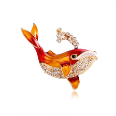 Fashion Sweet Fish Trendy Animals Brooches for Girls Elegant Pins Jewelry for Women Ladies Accessories Chinese Supplier Chic