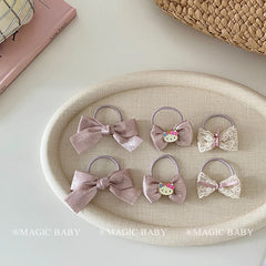 Fashion Cute Sweet Kitty Cat Bowknot Hair Clips for Baby Girls Lace Princess Style Haarspange for Kids Hair Accessories