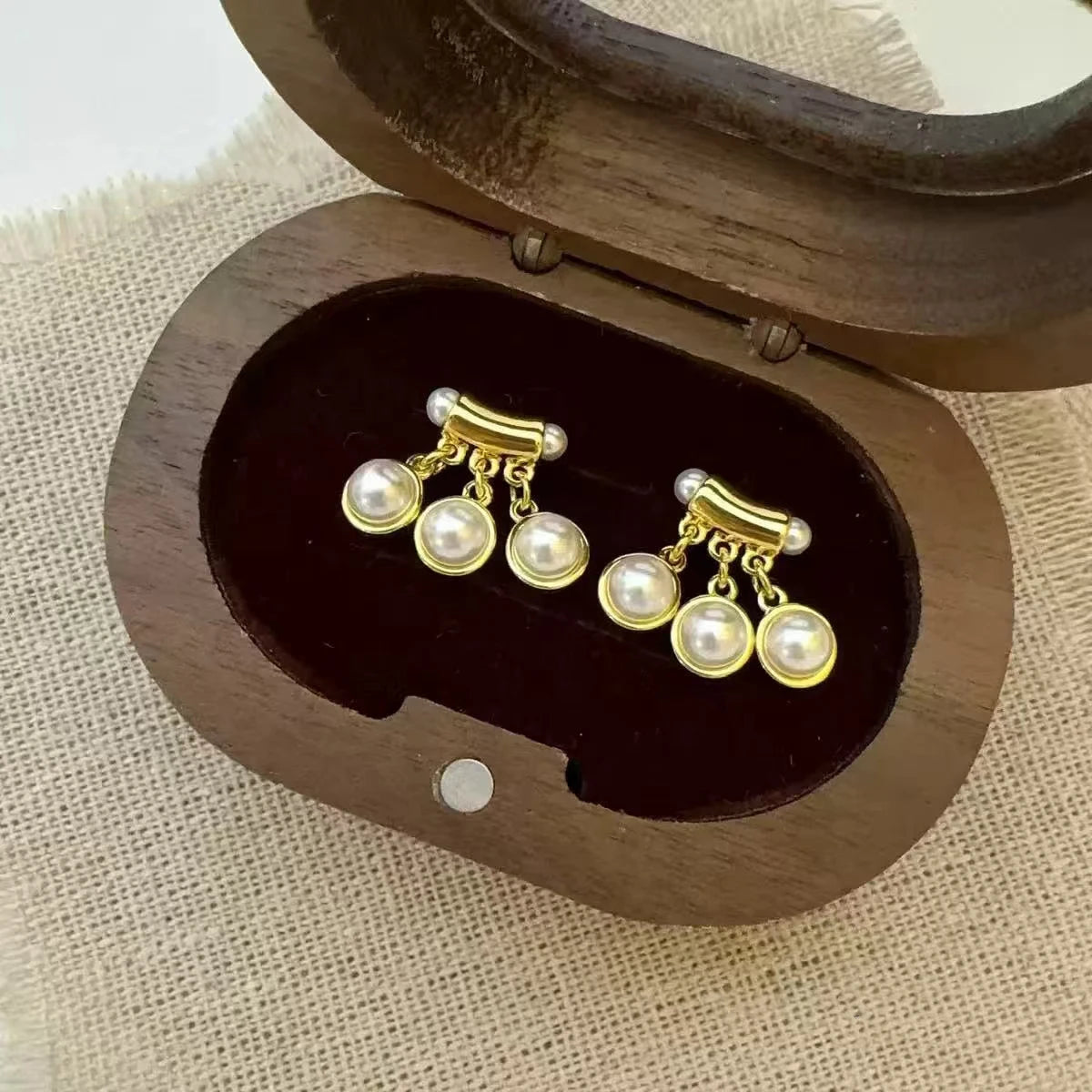 Fashion Vintage Retro Luxury Dainty Drop Earrings for Girls Refined Art Deco Jewelry for Women Lady Accessories Chinese Supplier