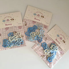 Blue Cute Sweet Star Hair Clips for Girls Chic Simple Elegant Kawaii Snap Hair Accessories for Children for Parties