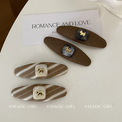 Women 2025 Hot Sale Small Snap Clips Elegant Fashion Simple Customized Bulk Order in Stock Hairpins Accessories for Causal Use