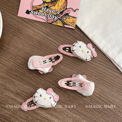 Cute Kitty Cat Cartoon Hair Clips for Baby Girls Sweet Princess Kawaii Snap Clips for Kids Children Hair Accessories in Stock