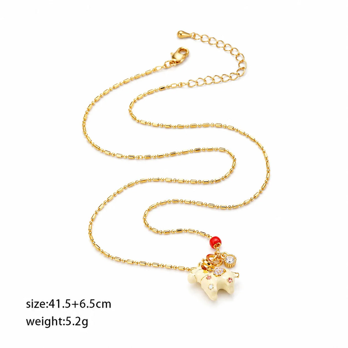 Women Minimalistic Chain Copper Zircon Necklace Factory Price Low MOQ in Stock Simple Fashion Jewelry for Female Causal Daily