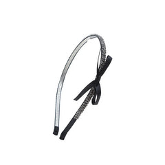 Hot Sale Lightweight Women's Headbands Thin Fabric with Rhinestone Bowknot Graceful Chic Stock Hair Accessories