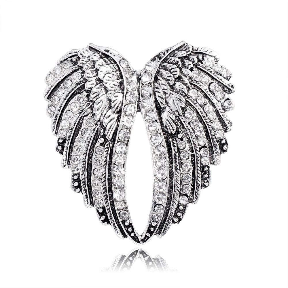 Fashion Swing Glitter Rhinestone Brooches for Girls Trendy Stylish Charms Pins Jewelry for Women Ladies Accessories Wholesale