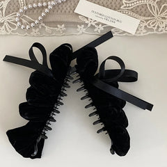 Sweet Solid Color Simple Hair Clips for Girls Luxury Simple Elegant French Style Banana Clips for Women Ladies Hair Accessories