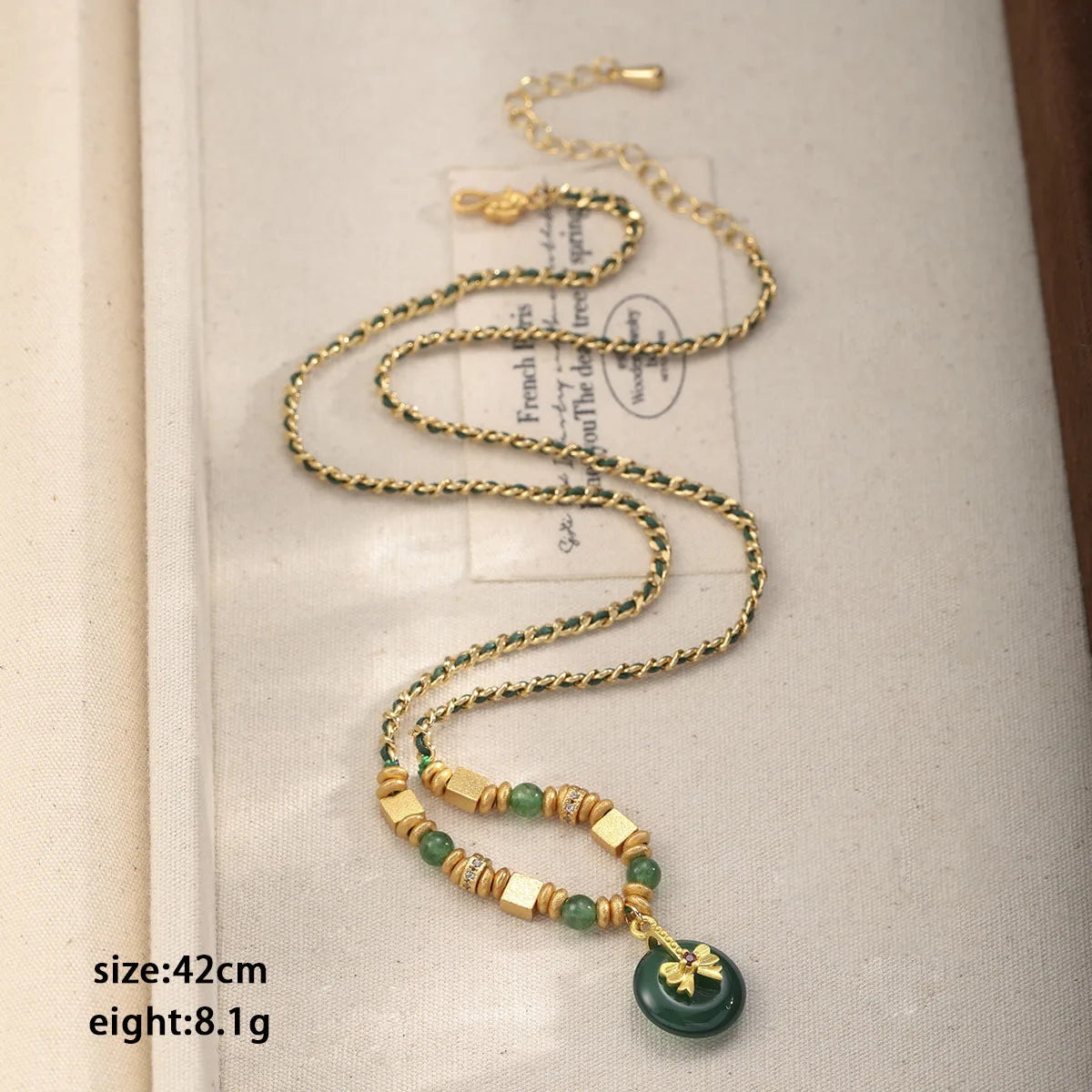 Fashion Vintage Chinese Style Jade Pendent Necklaces for Girls Elegant Jewelry for Women Ladies Wholesale China Manufacturer