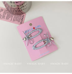 Solid Color Simple Bowknot Hair Clips for Baby Girls Fashion Chic Snap Clips for Kids Children Teens Hair Accessories in Stock