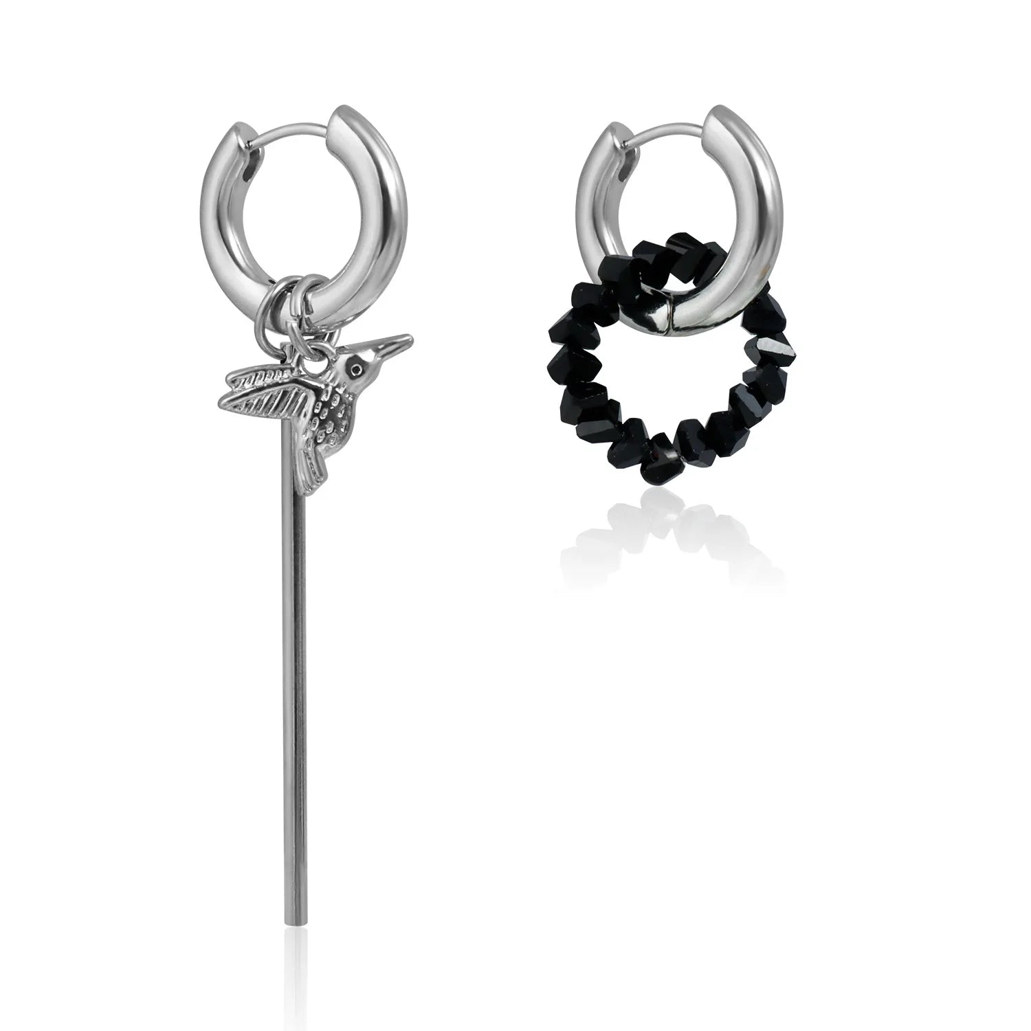 Fashion Bird Animals Sweet Rhinestone Simple Drop Earring for Girls Elegant Glamorous Fine Jewelry for Women Ladies Accessories