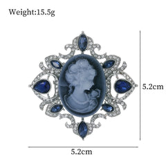 Fashion Vintage Retro Elegant Dainty Brooches for Girls Sweet Graceful Classic Pins Jewelry for Women Ladies Accessories Chic