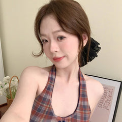 Classic Simple Minimalistic Solid Color Scunchies for Girls Elegant Fashion Trendy Hair Ties Women Ladies Hair Accessories Sweet