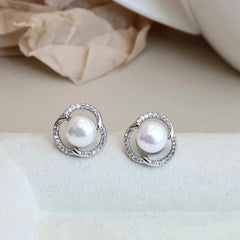 Sweet Fashion Imitation Pearl Simple Stud Earrings for Girls Elegant Graceful Chic Trendy Jewellry for Women Ladies Accessories