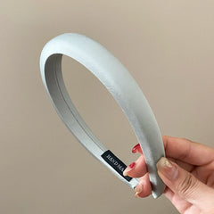 Solid Color Fashion Wide Lustrous Head Bands for Girls Chic Elegant Trendy Hair Band for Women Ladies Hair Accessories Graceful