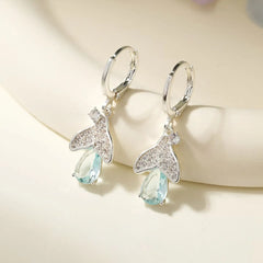 Fashion Rhinestone Glitter Luxurious Drop Earrings for Girls Elegant Tassels Sparkle Jewelry for Women Ladies Accessories Chic