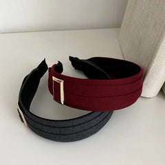 Fashion Solid Color Trendy Simple Wide Head Band for Girls Elegant Stylish Hair Band for Women Ladies Hair Accessories Chic