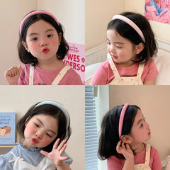 Solid Candy Color Simple Minimalistic Head Bands for Baby Girls Sweet Elegant Hair Band for Kids Child Hair Accessories in Stock