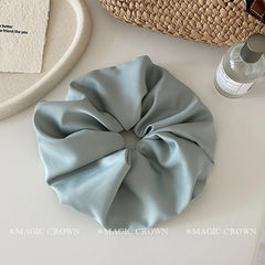 Lustrous Elegant Fashion Scrunchies Stylish Solid Color Hair Ties for Girls and Women Sweet New Design Hair Accessories