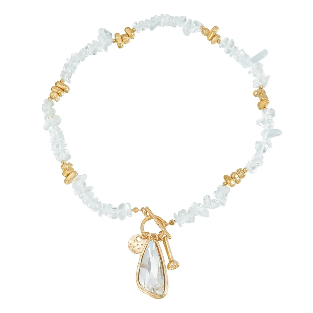 Fashion Bold Beads Glamorous Necklaces for Girls Sweet Elegant Simple Minimalistic Jewelry for Women Ladies Accessories Female