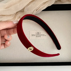 Fashion Solid Color Elegant Luxury Hair Band for Girls Sweet Graceful Stylish Head Band for Women Ladies Hair Accessories