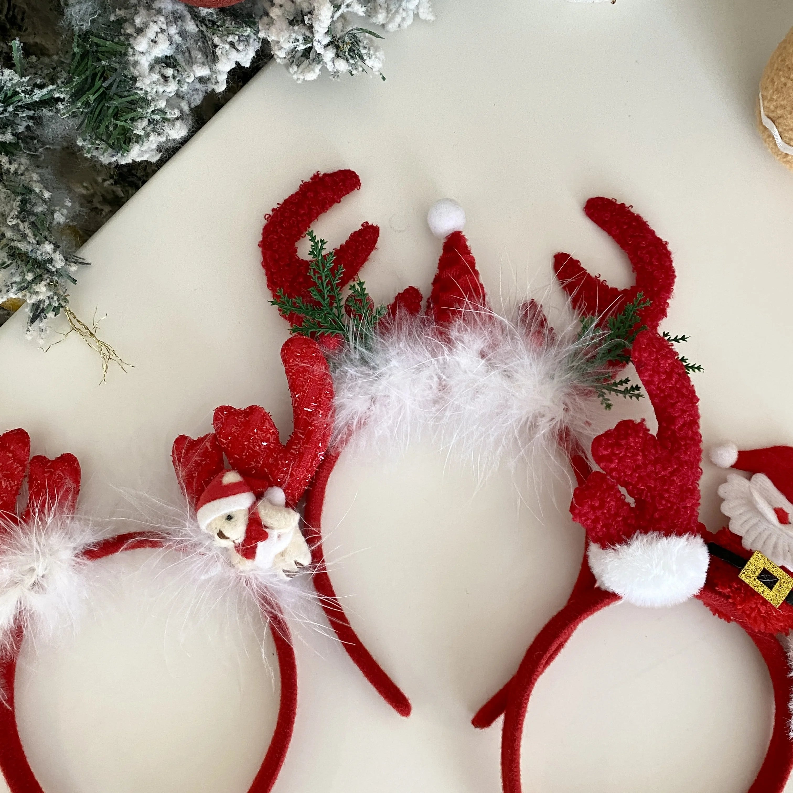 2025 Christmas Chriden Headband Cute Festival Head Band Santa Claus Decorate Wholesales Girls Kids's Christmas Hair Accessories